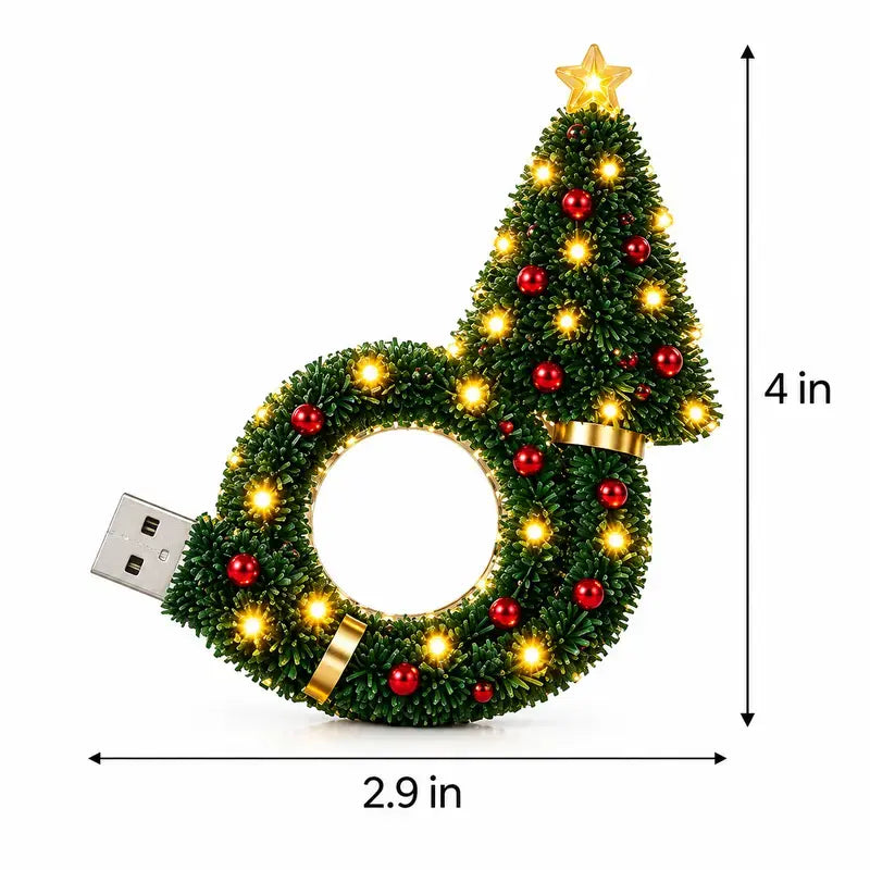 2026 New Christmas Tree Projector Night Light, USB Plug‑In LED Ceiling Xmas Projector Lamp, 6+ Festive Holiday Patterns, Warm Indoor Christmas Decor for Bedroom Party, Great Christmas Gift for Kids & Family