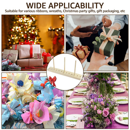 Bow Making Tool Wooden Multi Size Hardwood Ribbon Wreath Maker Handwork Christmas Decoration DIY Crafts Christmas Bows Party