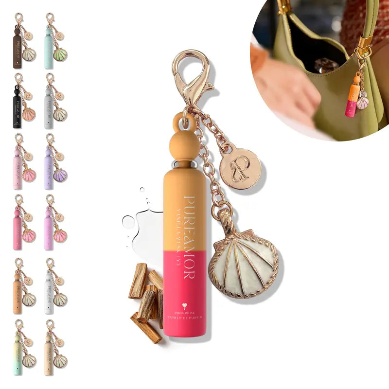 Pureamor Mini Keychain Pheromone Perfume (2Ml) - 8+ Hour Long Lasting, Designer Inspired Fragrance, Choose from 13 Scents: Floral, Woody & Sweet, Pocket Fragrance, On-The-Go Personal Fragrance