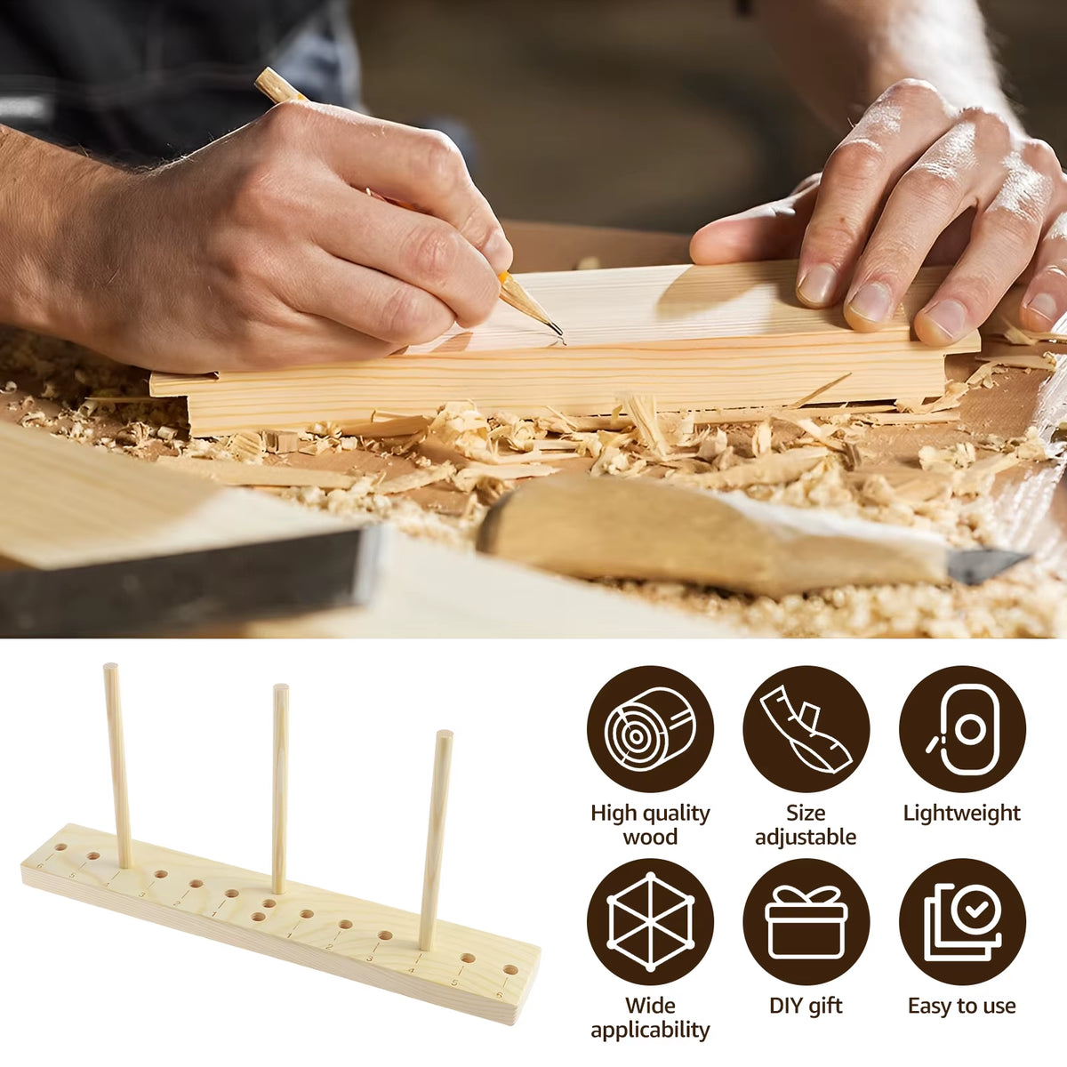 Bow Making Tool Wooden Multi Size Hardwood Ribbon Wreath Maker Handwork Christmas Decoration DIY Crafts Christmas Bows Party