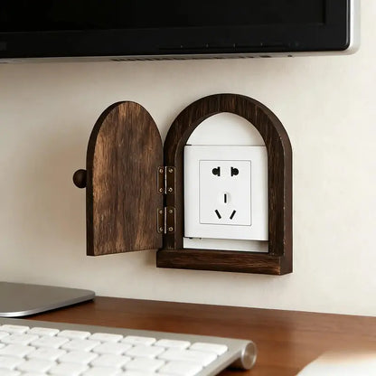 Handmade Wooden Decorative Power Outlet Cover - Wall Plug Plate for Home Decoration in Hostels, Kitchens, Gaming Rooms, Living Rooms, Bedrooms